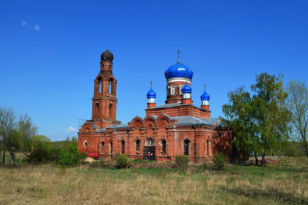 Благовещенский храм в Клин-Бельдине Зарайского района Московской области.