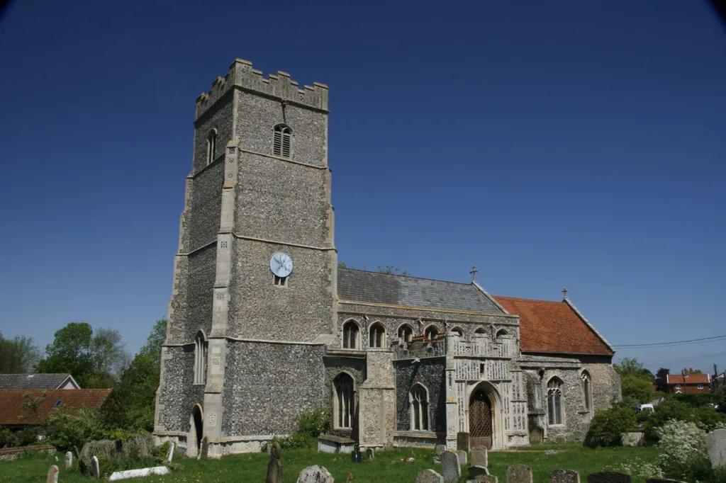 St Mary's parish church, Badwell Ash, Suffolk, seen from the south