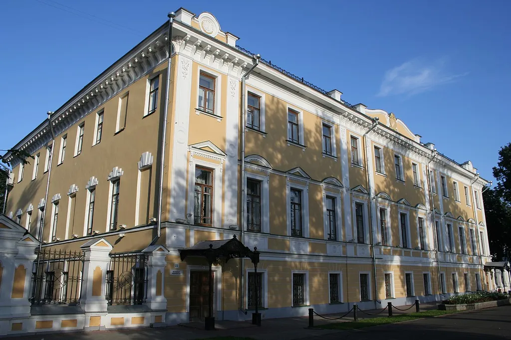 The building of the Yaroslavl Museum of Arts in Yaroslavl, Russia