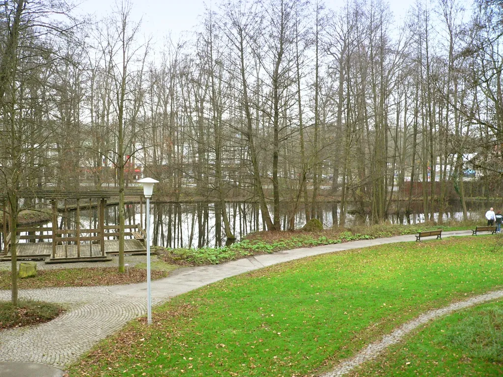 Teich im Park von Schloss Ketschendorf (Coburg)