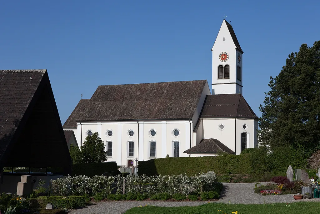 Katholische Kirche St. Jost (1906, Turm 1500) in Schmerikon (SG)