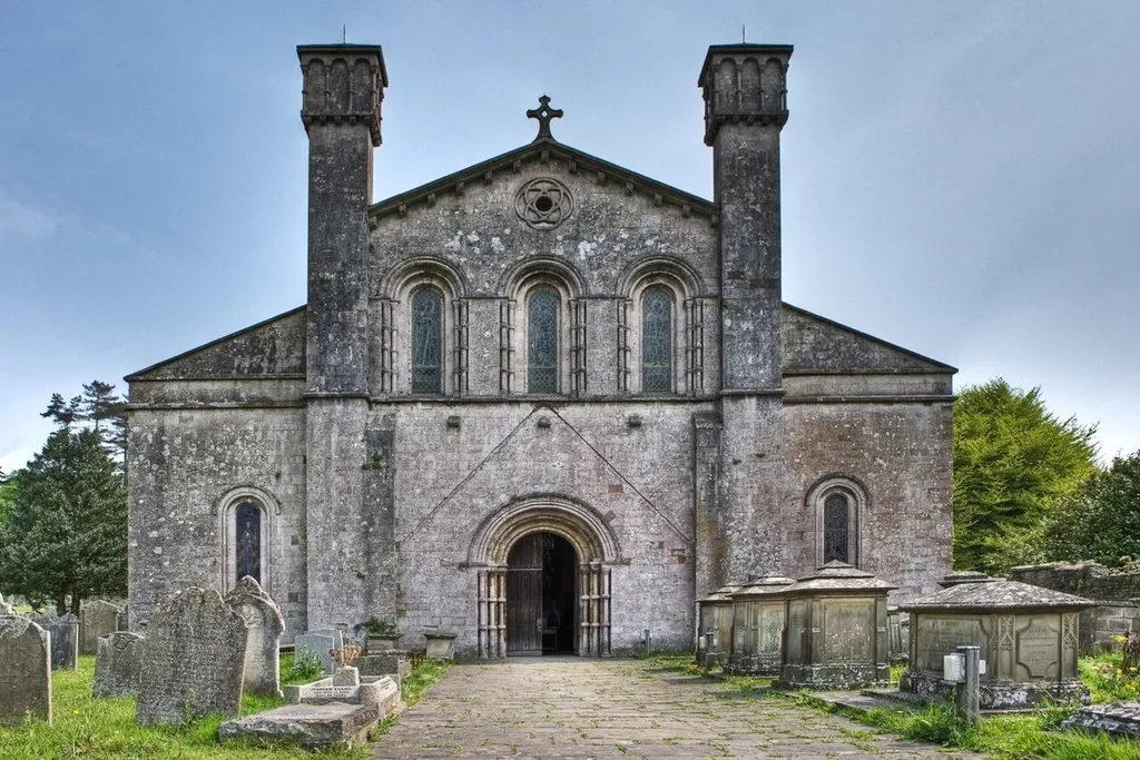 Margam Abbey. Entrance to nave