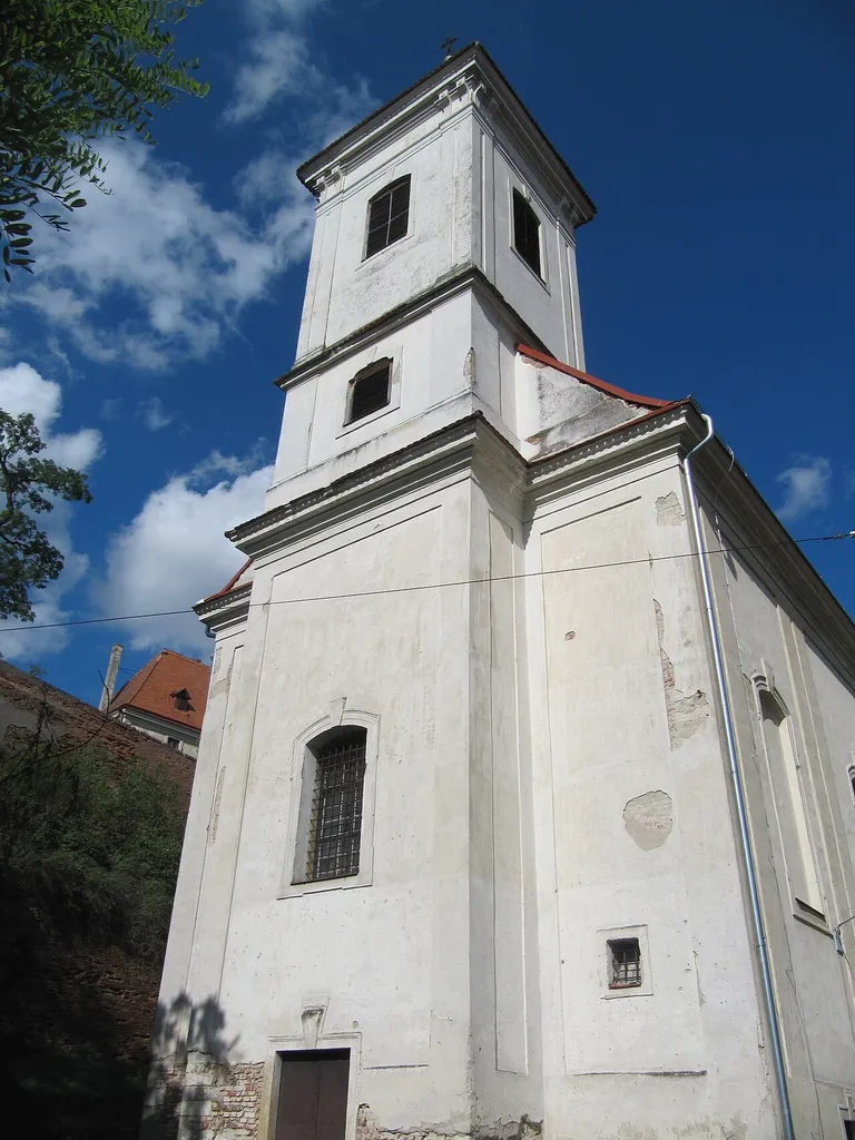 Jaroslavice in Znojmo District, Czech Republic. Church of St. Giles.