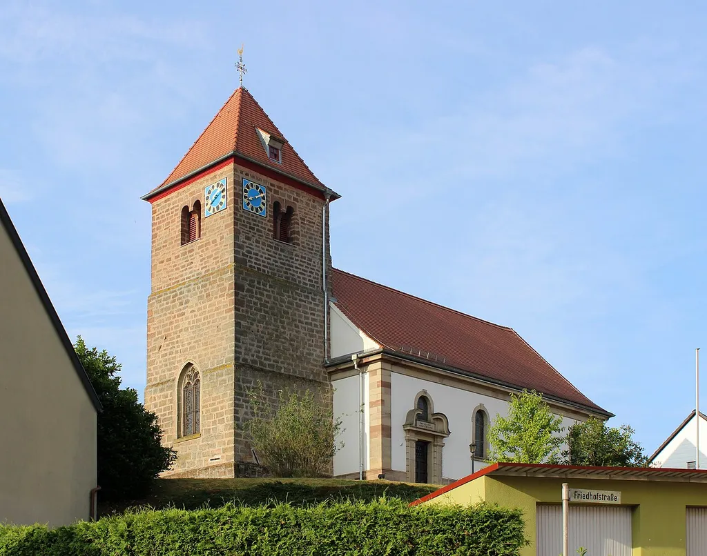 Protestantische Kirche in Dellfeld, Kreis Südwestpfalz, Rheinland-Pfalz