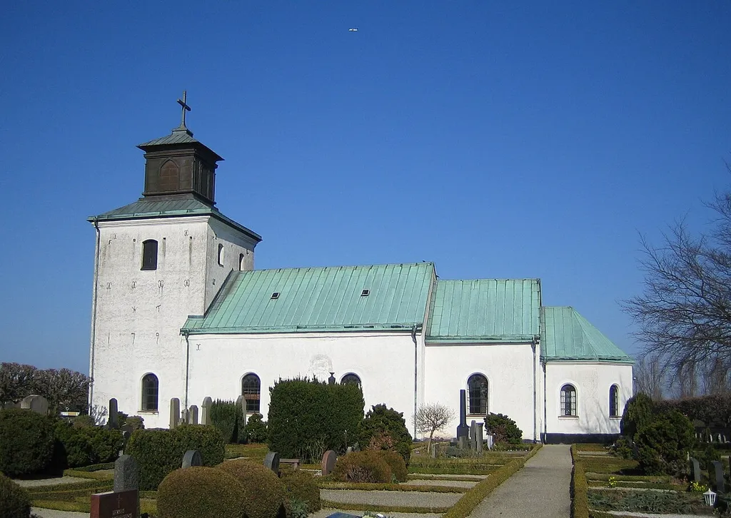Löddeköpinge kyrka in Skåne, Sweden