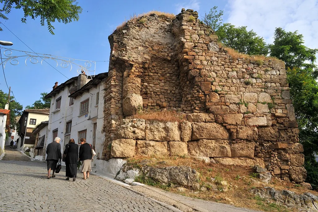 Walls at castle - Didymoteicho, West Thrace, Greece.