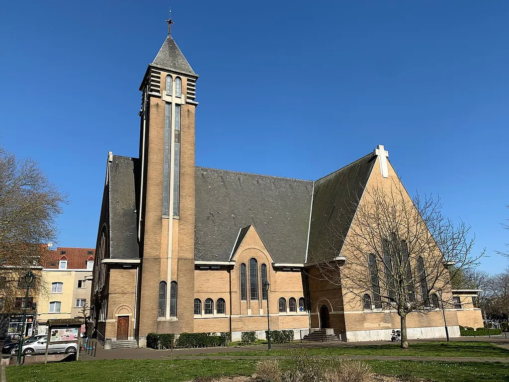 View of Saint Joseph Church in Anderlecht (Brussels)