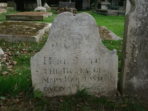 Tomb Of Mary Karze In The Churchyard Of St Peter's Church