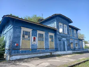 Uryupino wooden railway station