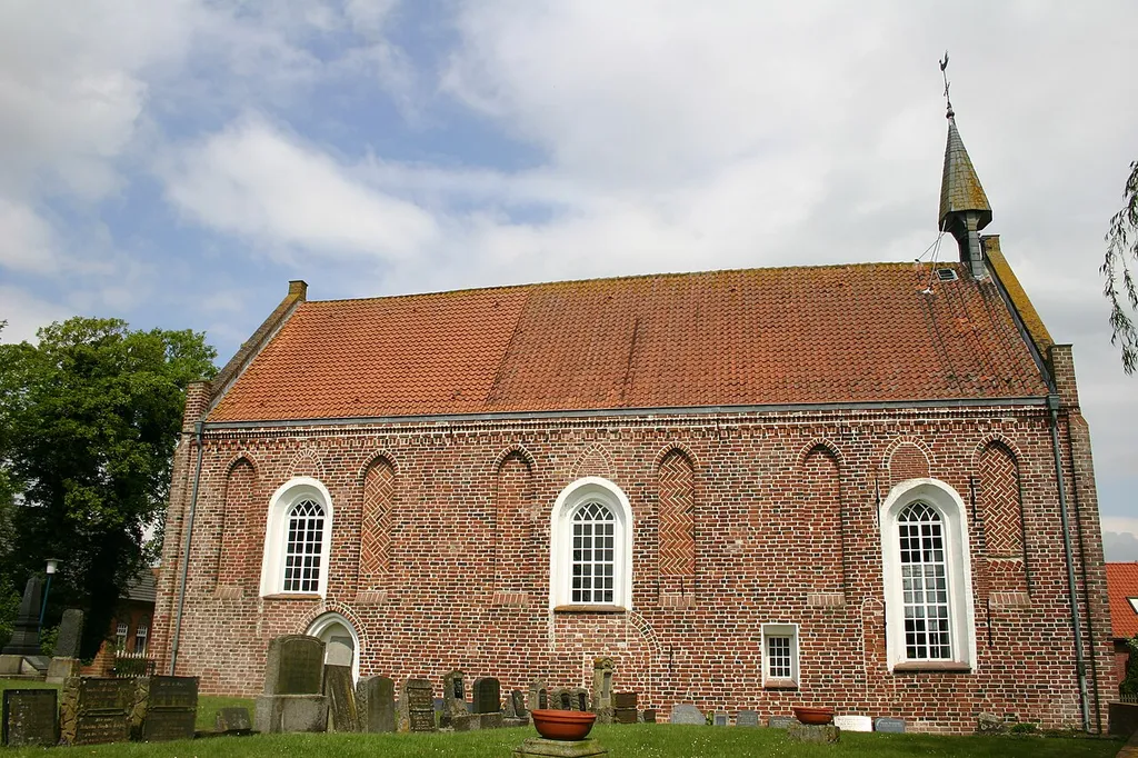 Historic church in Campen, district of Aurich, East Frisia, Germany, C13 (reformed)