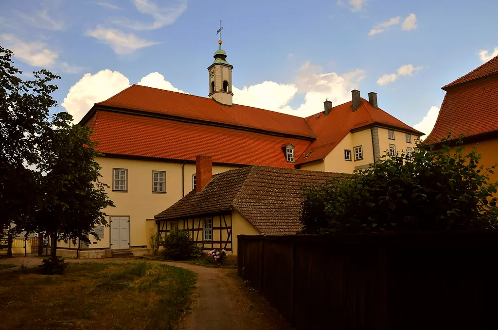 Neudietendorf, Brüderkirche vom Gottesacker aus