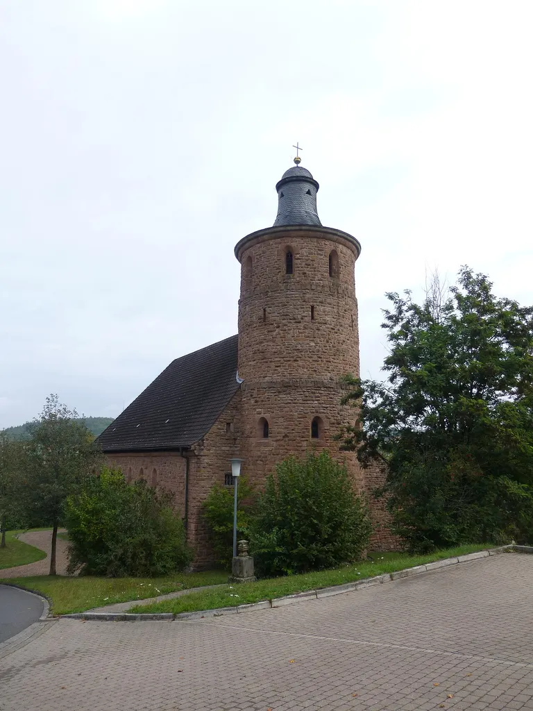 Fortified church in Neuhütten (Lower Franconia).