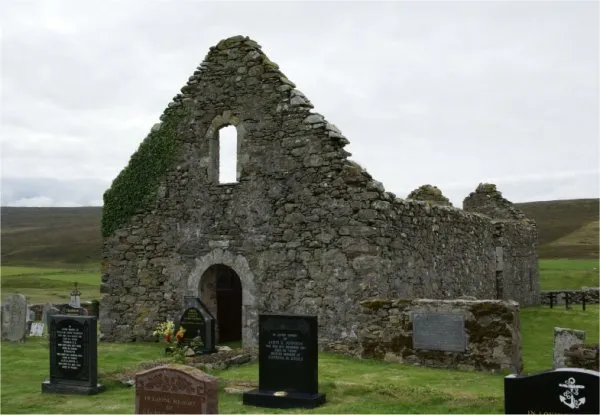 St Olaf's Church near Balliasta on Unst (Shetland)