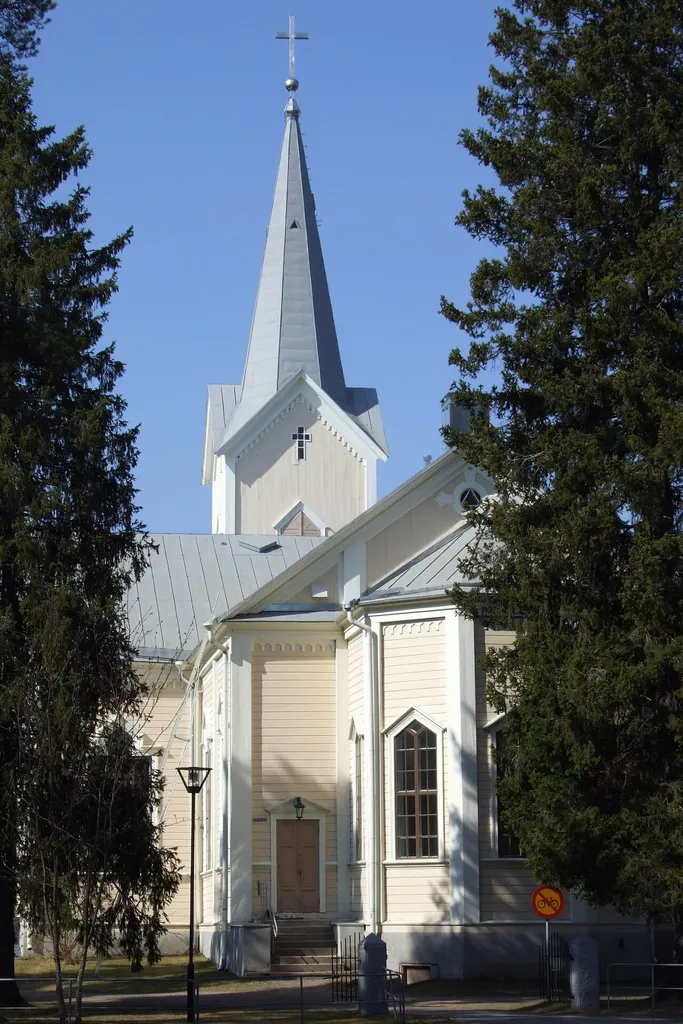 The church of Tyrnävä (Finland) has been completed in 1873 and it was designed by architect F.W.Lüchow.
