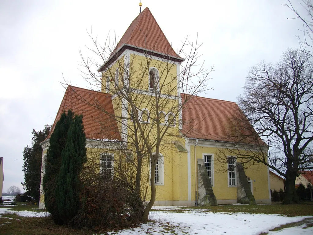 Evangelische Kirche St. Leonardi, Großstorkwitz bei Pegau, Sachsen