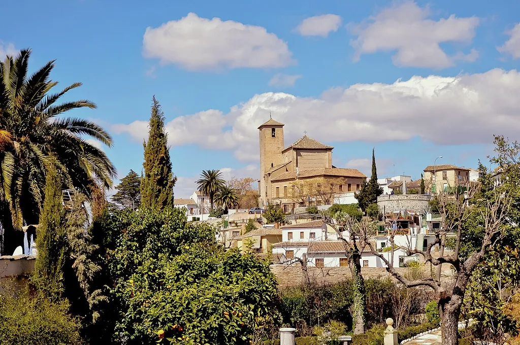 Iglesia de San Cristóbal te Granada, Spanje.