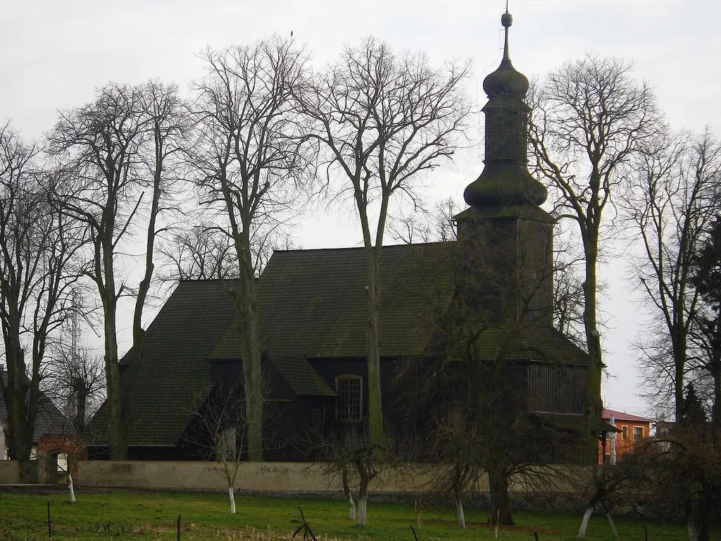 Wooden St. Martin church in Granowo (Poland, Grodzisk Wielkopolski County) - 2015