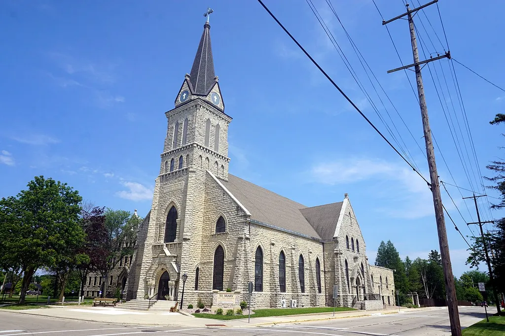 St. Mary of the Angels Catholic Church in Green Bay, Wisconsin (United States).