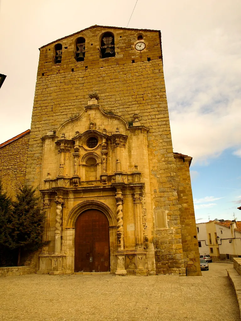 Portell Assumpció church front wall