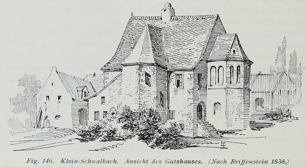 Klein-Schwalbach Ansicht des Guthauses (nach Reiffenstein 1838)