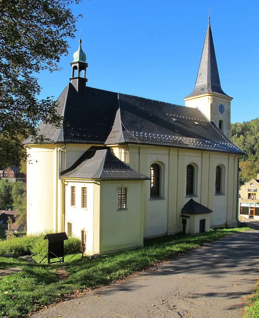 Church in Janov nad Nisou in Jablonec nad Nisou District, Czech Republic
