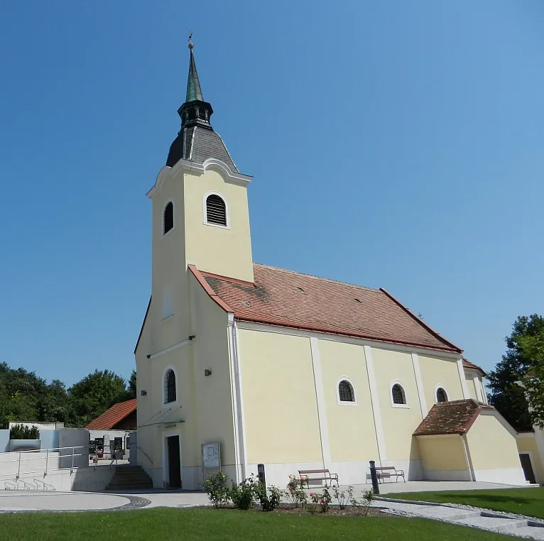 Die Kath. Pfarrkirche hl. Florian in Gallbrunn.