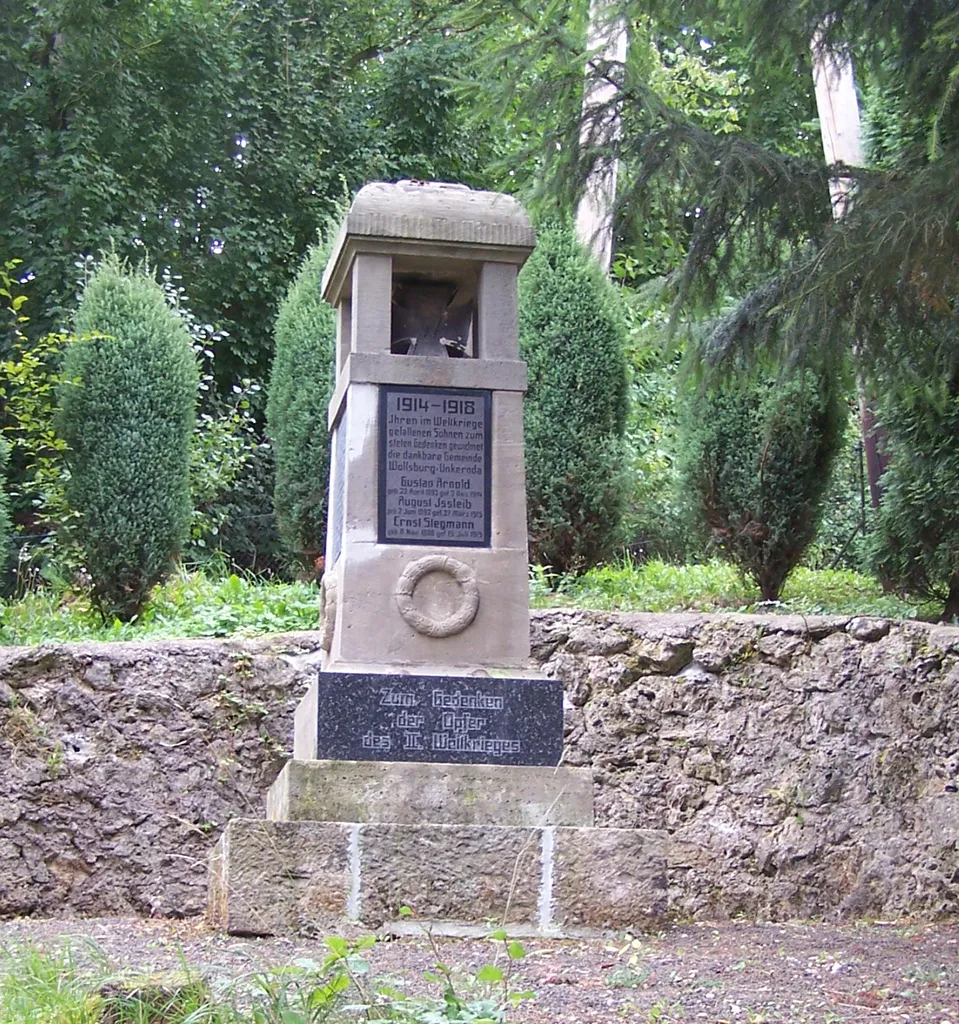The monument for the victims of the wars in Wolfsburg-Unkeroda.