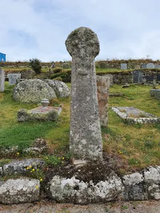 Churchyard cross in St Levan churchyard, 10m south of the church