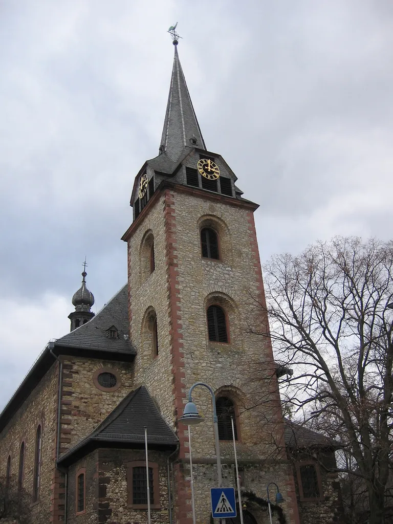 Tower of the church in Floersheim