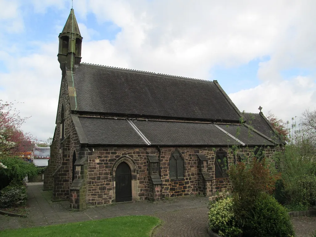 St Saviour's Church, in Smallthorne, Stoke-on-Trent. Viewed from the south.