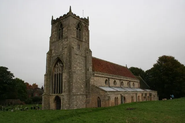 St.Nicholas church, Skirbeck, Lincs. A much restored grand medieval church in what is now a shabby suburb of Boston