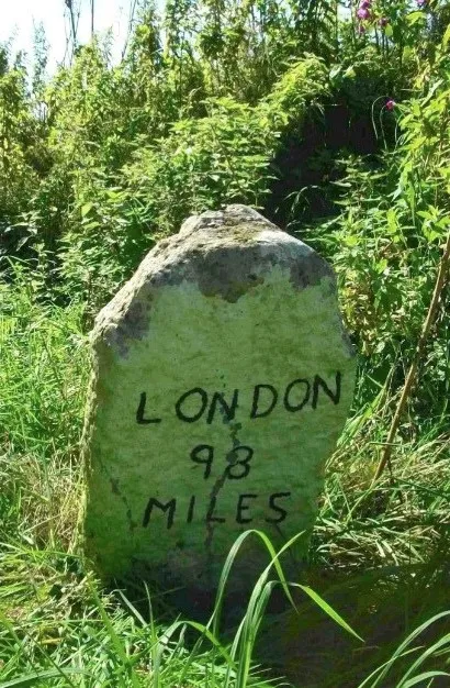 Old Milestone (north face) by Attleborough Road, Morley Parish, South Norfolk