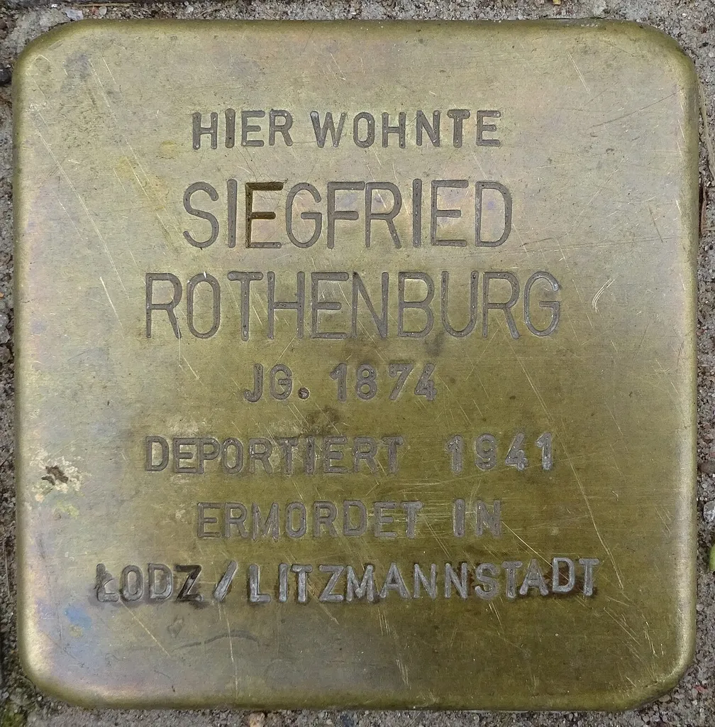 Stolperstein für Siegfried Rothenburg