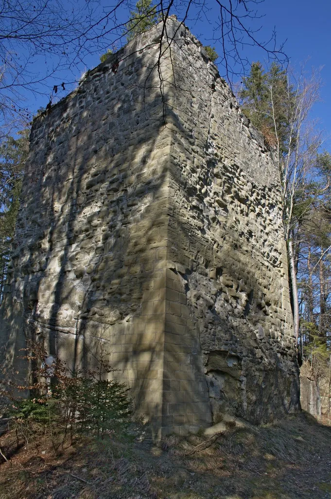 Der Bergfried der Burg Obermaggenberg