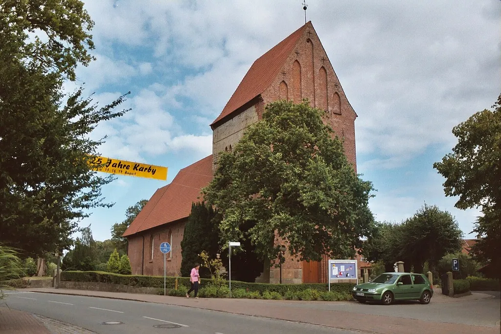 Karby, the village church