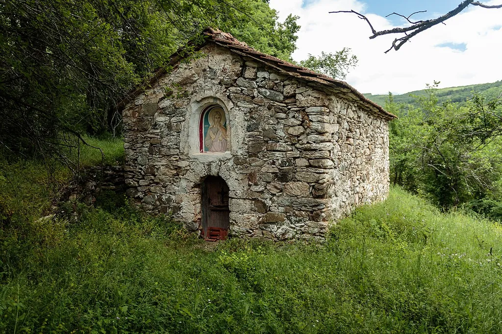 View of the St. Elijah Church in the village Brezovo