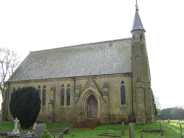 St Thomas's parish church, Pondersbridge, Cambridgeshire, seen from the north