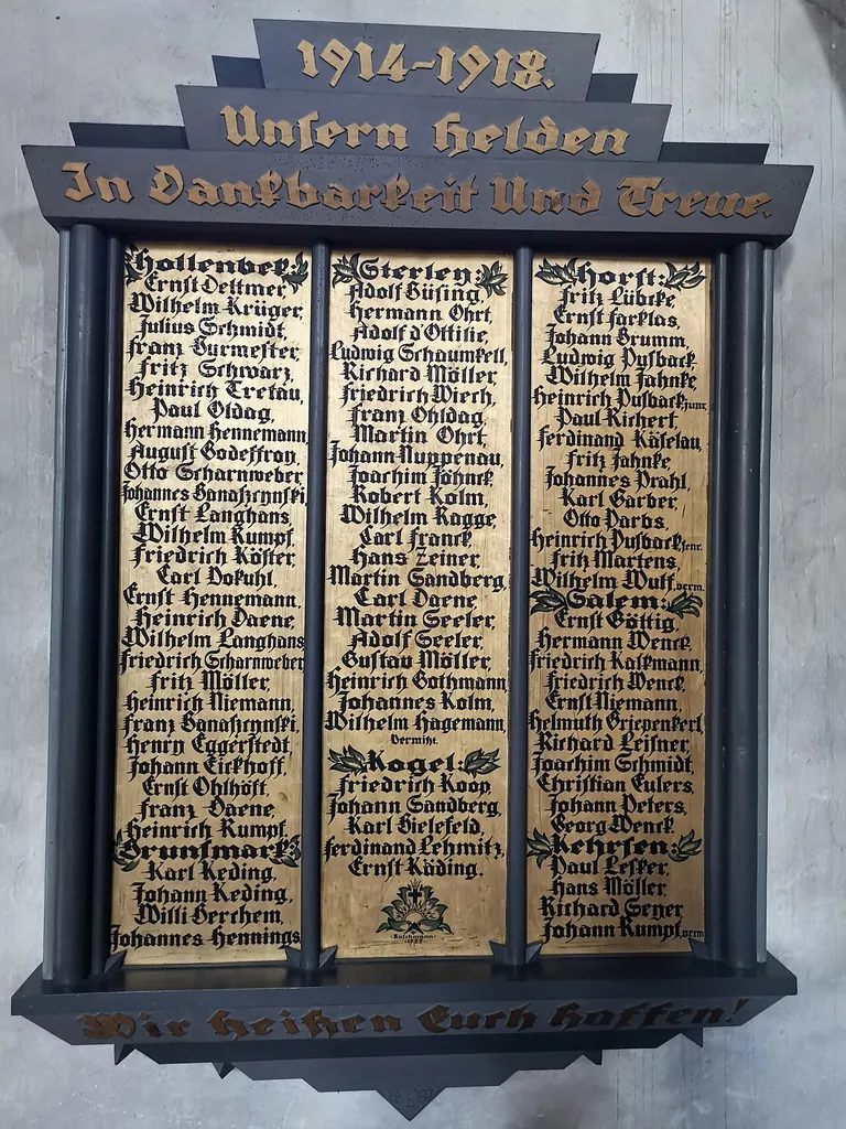Kriegerdenkmal Erster Weltkrieg St. Johannis (Sterley)