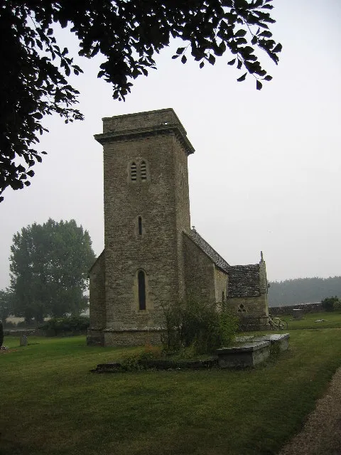 St Mary's parish church, Driffield, Gloucestershire, seen from the west