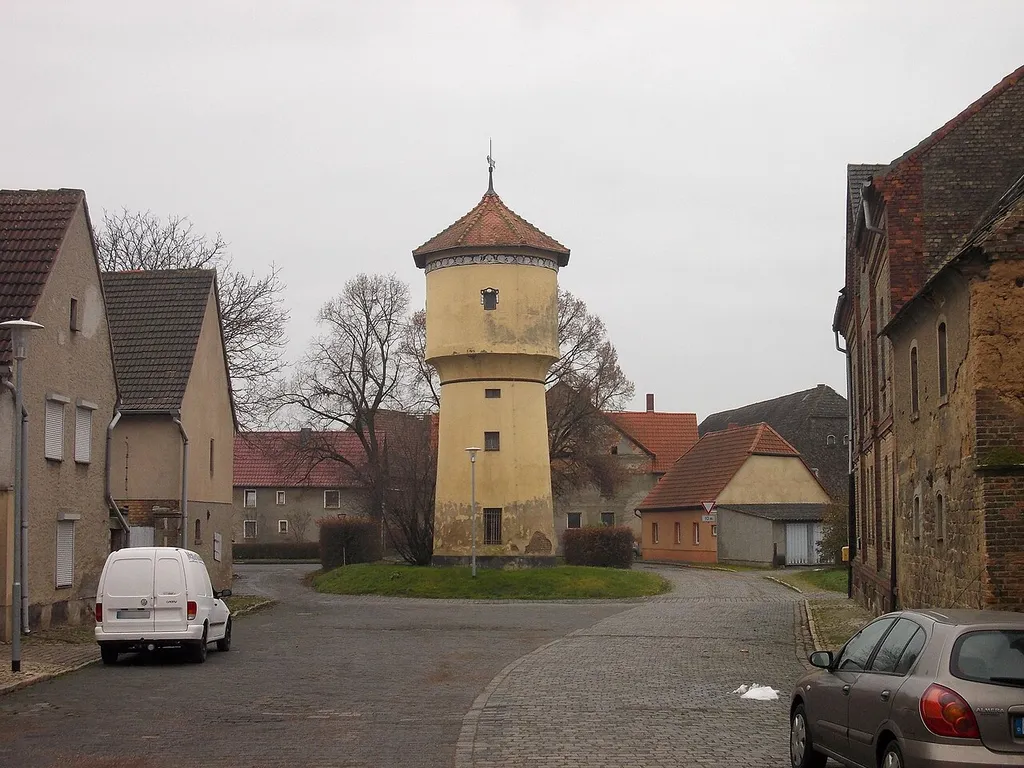 Water tower in Jüdendorf (Steigra, district: Saalekreis, Saxony-Anhalt)