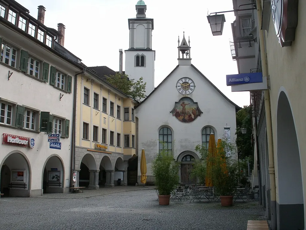 Feldkirch, Marktplatz, Johanniterkirche This media shows the protected monument with ObjektID 65264 in Austria. (Commons, de, Wikidata)
