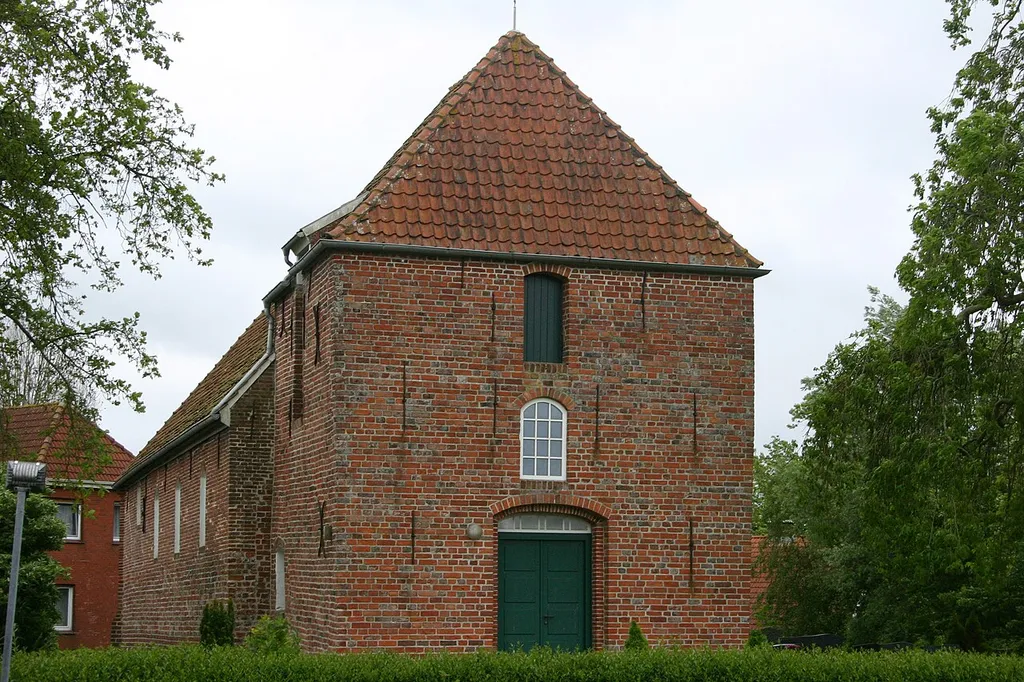 Historic church in Westerbur, district of Aurich, East Frisia, Germany