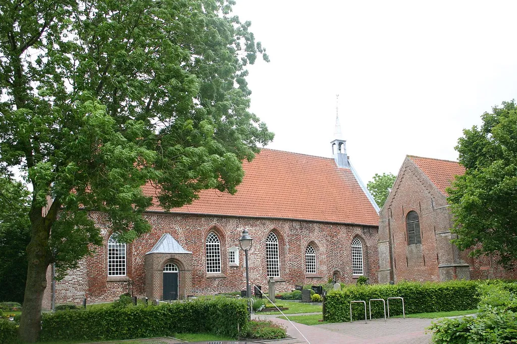 Historic church in Westerhusen, district of Aurich, East Frisia, Germany