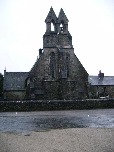 Roman Catholic church of St Mary, Yealand Conyers, Lancashire, seen from the west