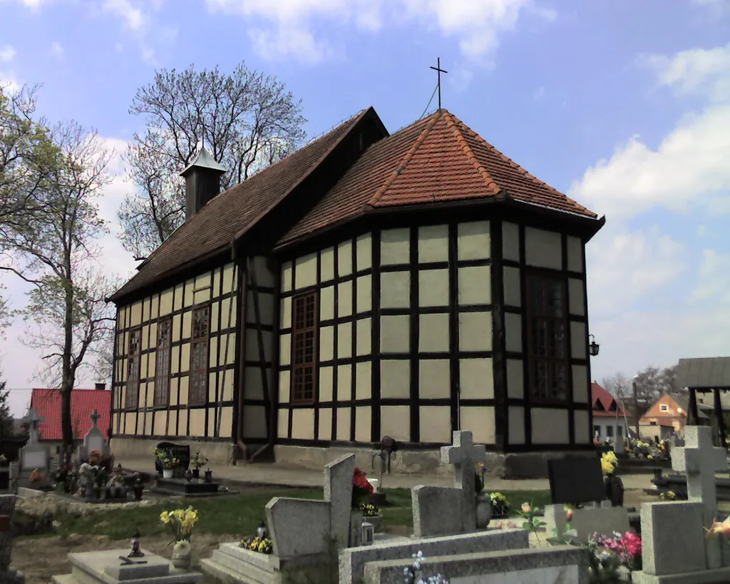 The church in Duża Cerkwica, Poland.