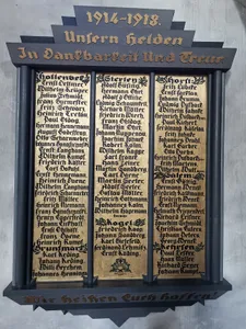 War memorial in Saint Johannes Sterley