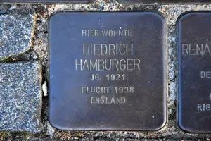 Stolperstein dedicated to Diedrich Hamburger