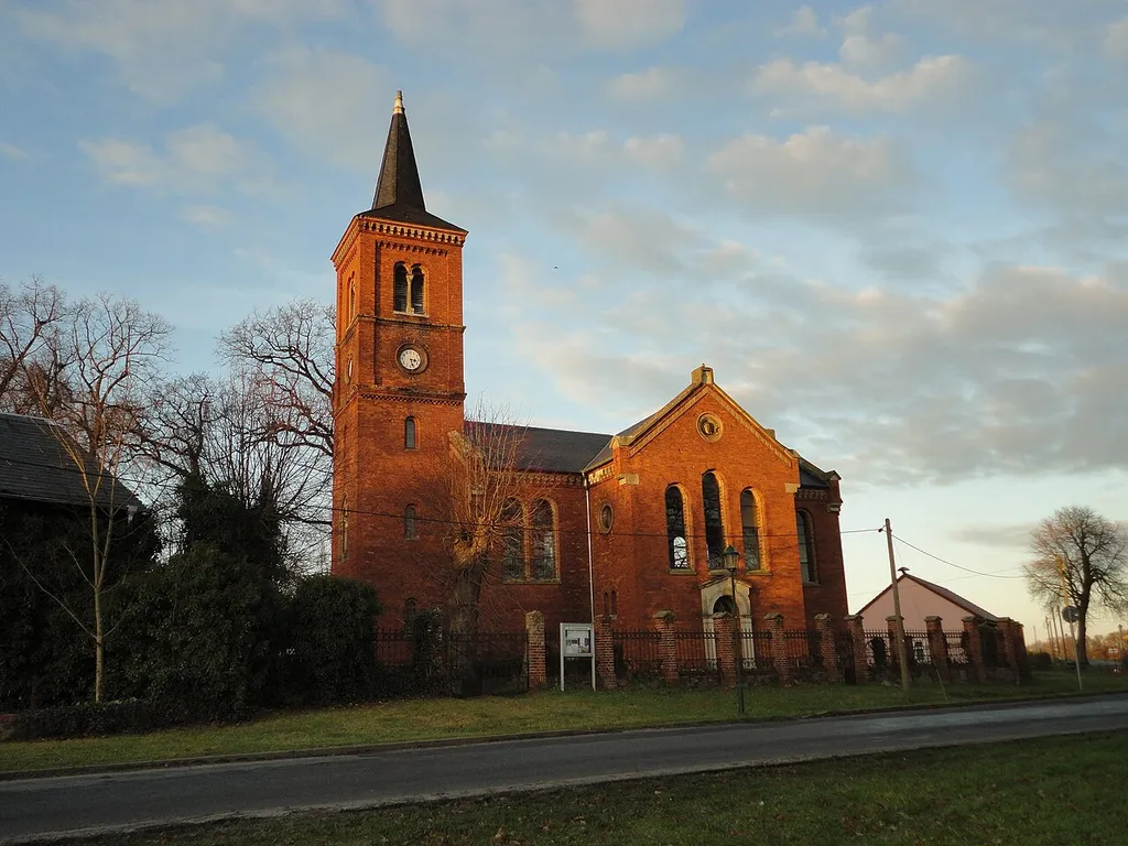 Southern view of Vichel church, Temnitztal municipality, Ostprignitz-Ruppin district, Brandenburg state, Germany