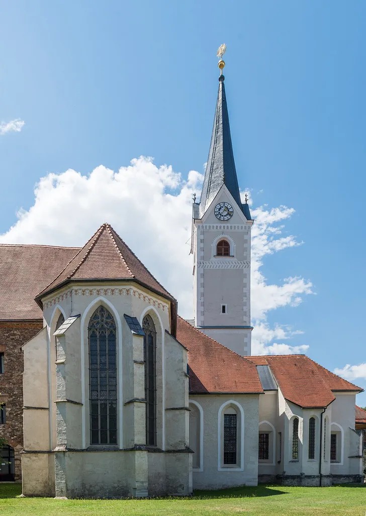 Collegiate and parish church Our Lady of Victories at the cistercian monastery, 13th borough Viktring, statutary city Klagenfurt, district Klagenfurt Land, Carinthia, Austria, EU
