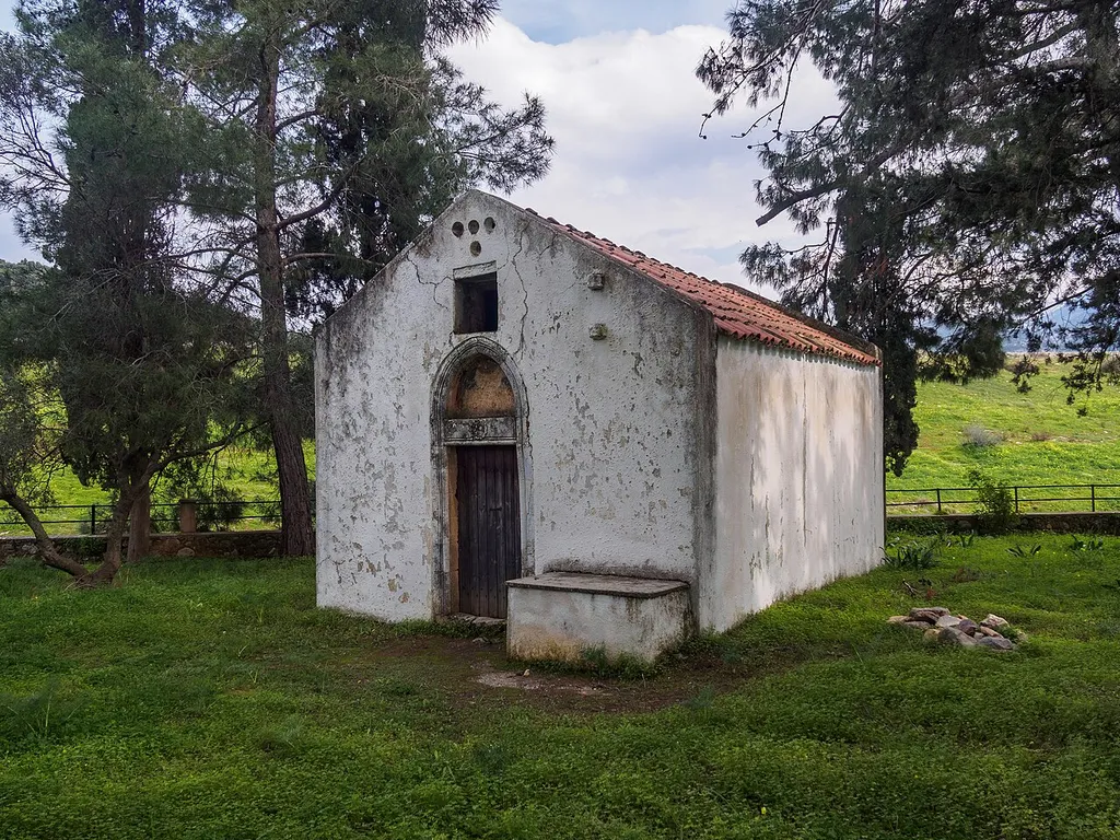 Saint Contantine church, Avdou, dating from 1445.